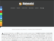 Tablet Screenshot of diplomatici.it